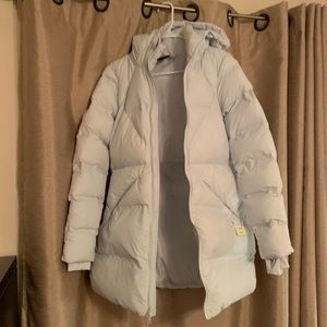 Champion brand baby blue coat, XS